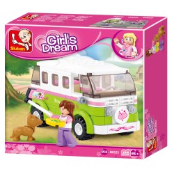 Girls kampeerwagen bouwset