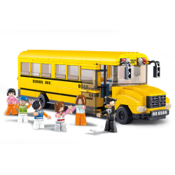 Grote schoolbus bouwset